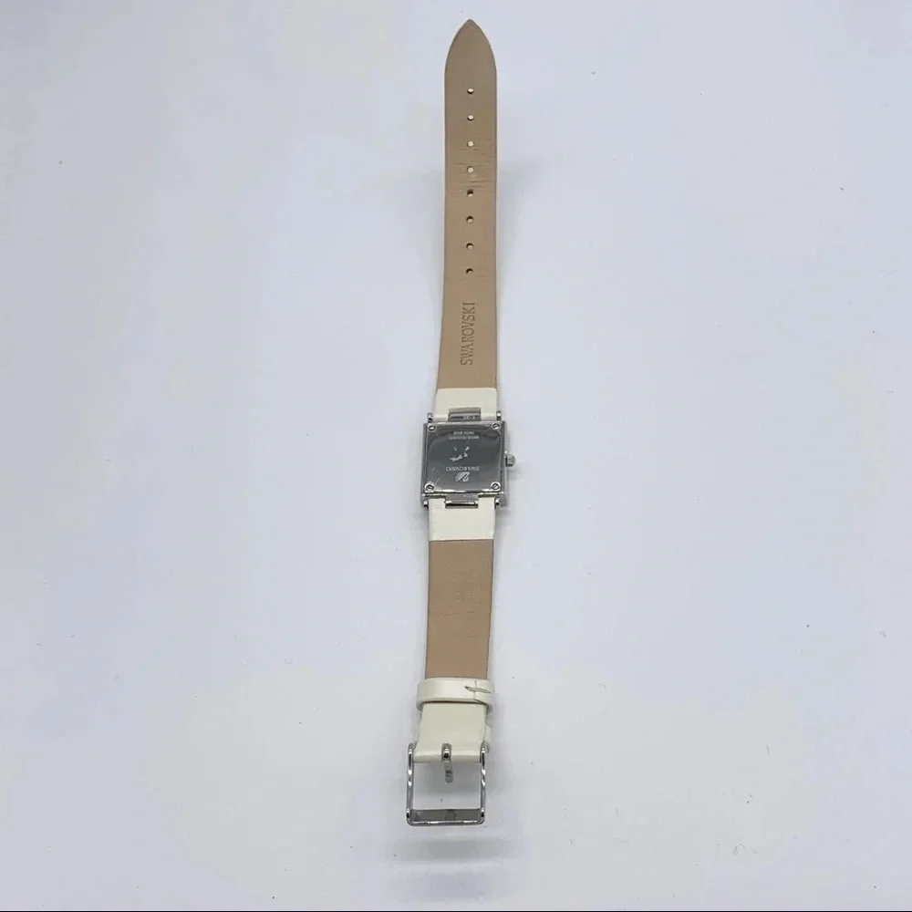 Swarovski Crystal Watch with Cream Band